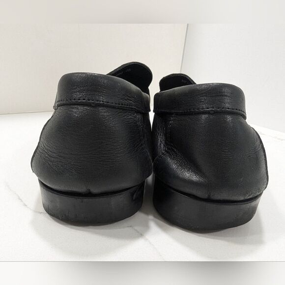 Clarks men's black soft leather moccasin Loafers dress shoes size 45/ US 11.5 - Picture 6 of 8